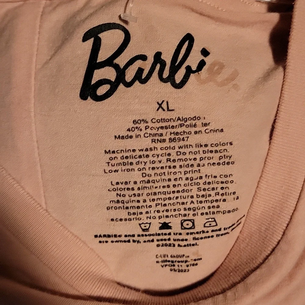 Barbie Crop Top in Dusty Pink - Picture 3 of 3